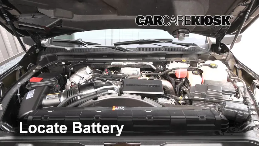 2021 GMC Sierra 2500 HD SLT 6.6L V8 Turbo Diesel Crew Cab Pickup Battery